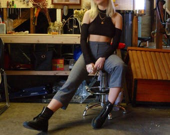Vintage 90s Plaid Trousers