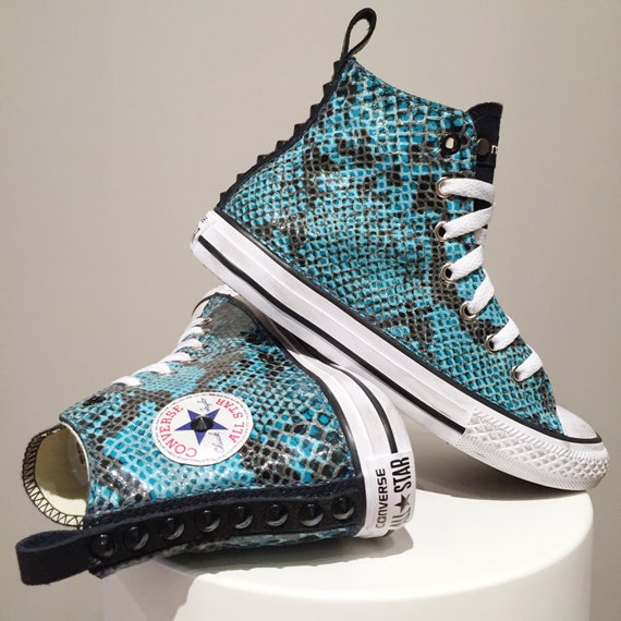 Converse All Star Chuck Taylor Personalizzate Sneakers Nero | Etsy