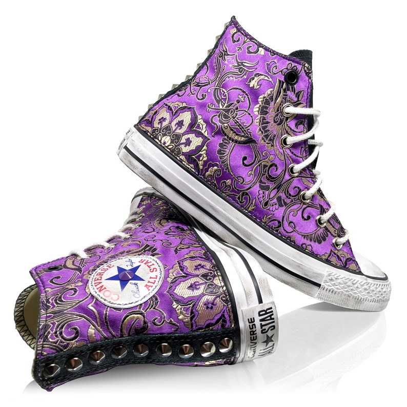 Converse All Star Chuck Taylor Custom Zapatillas Negras con | Etsy México