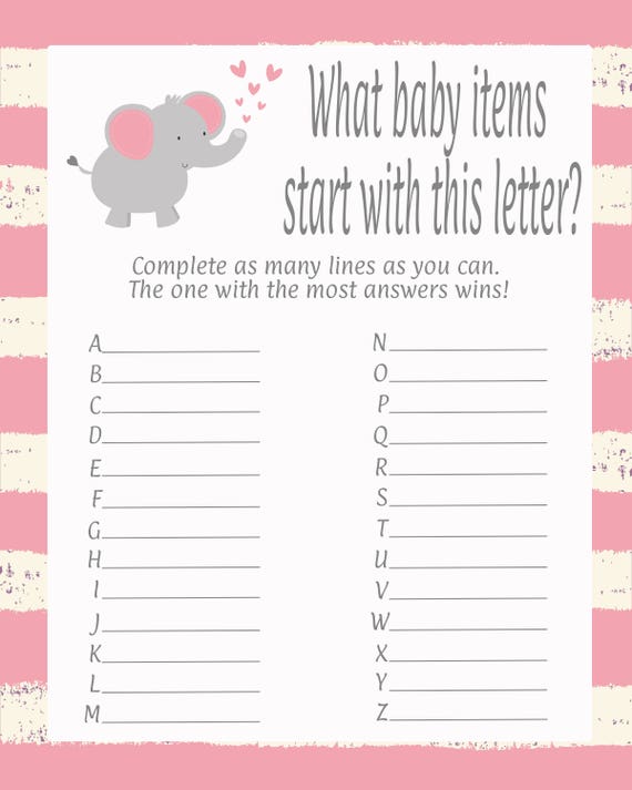 baby items that start with k