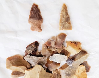 Pedernales Point Arrowhead + Extras, Items From Prehistoric Texas - Free US Shipping
