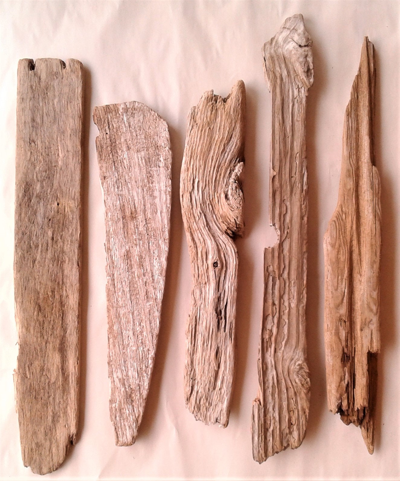 Reclaimed Driftwood Planks, 10 Pieces of Driftwood Lumber, US SHIPPING