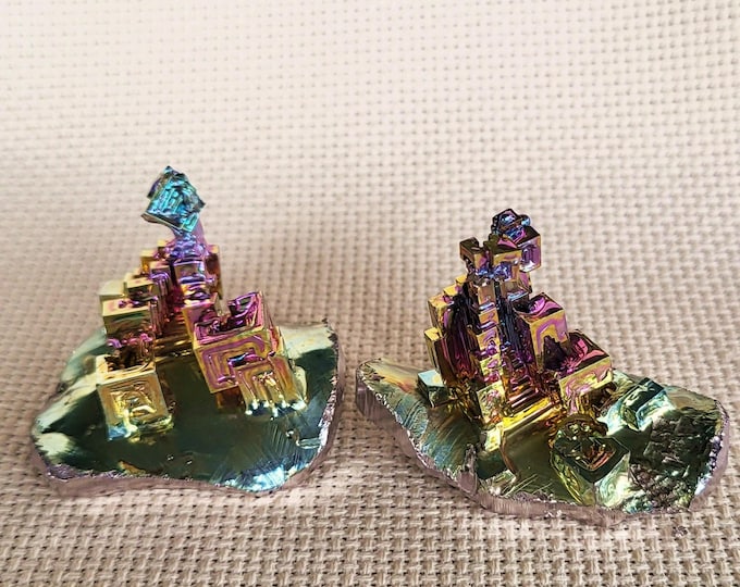 Bismuth Crystal Towers, 2 Piece Set - Free US Shipping