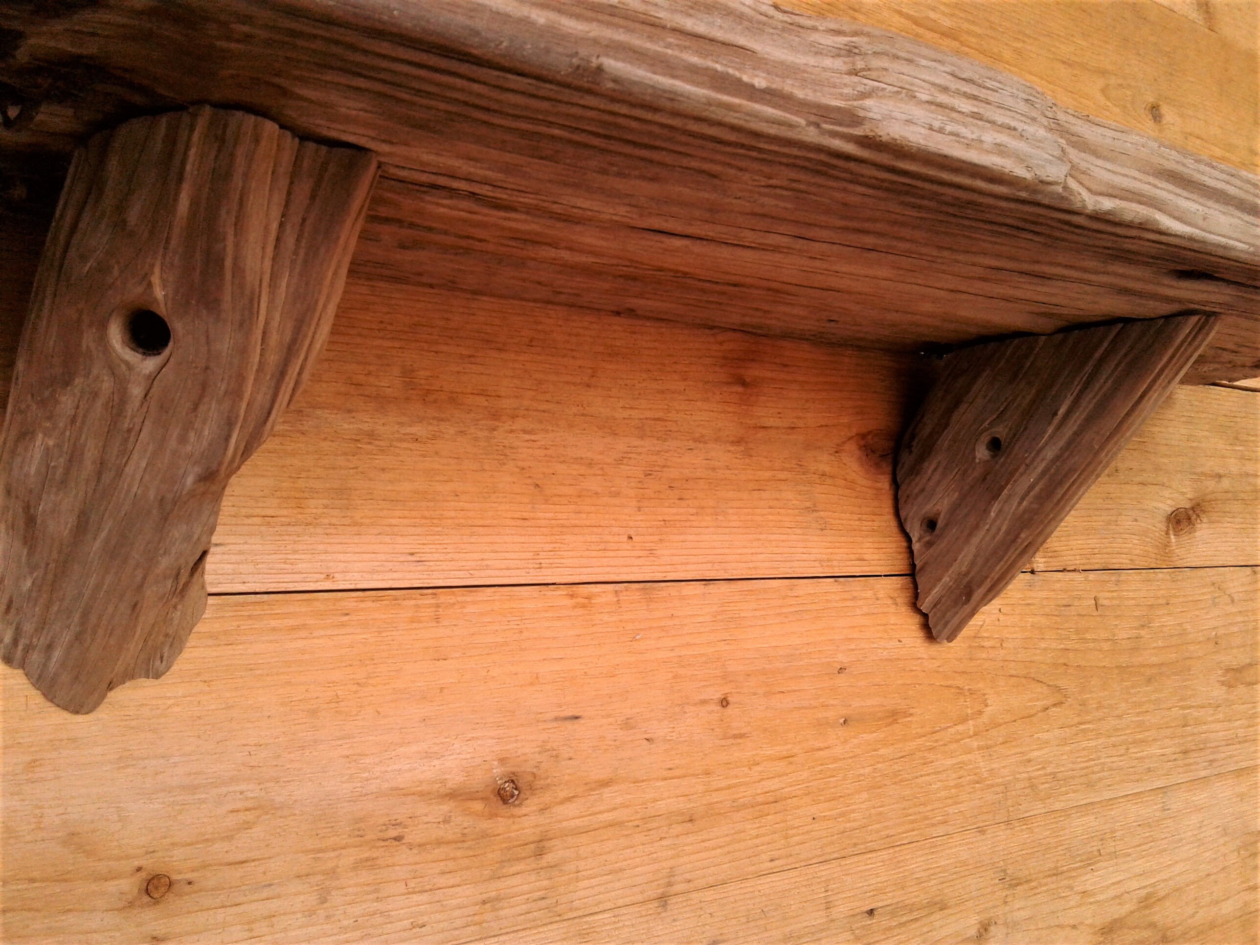 Large Reclaimed Driftwood Shelf