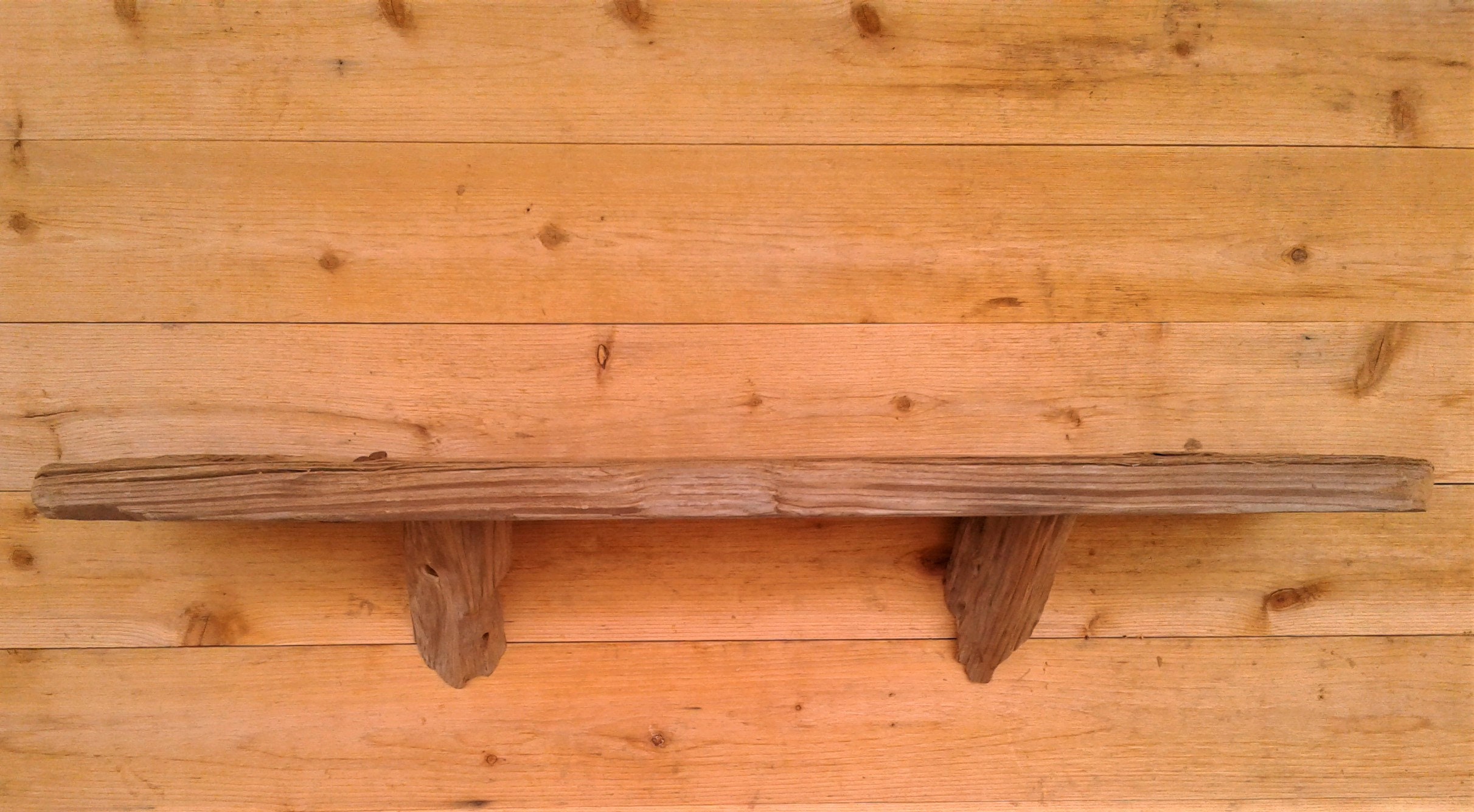 Large Reclaimed Driftwood Shelf