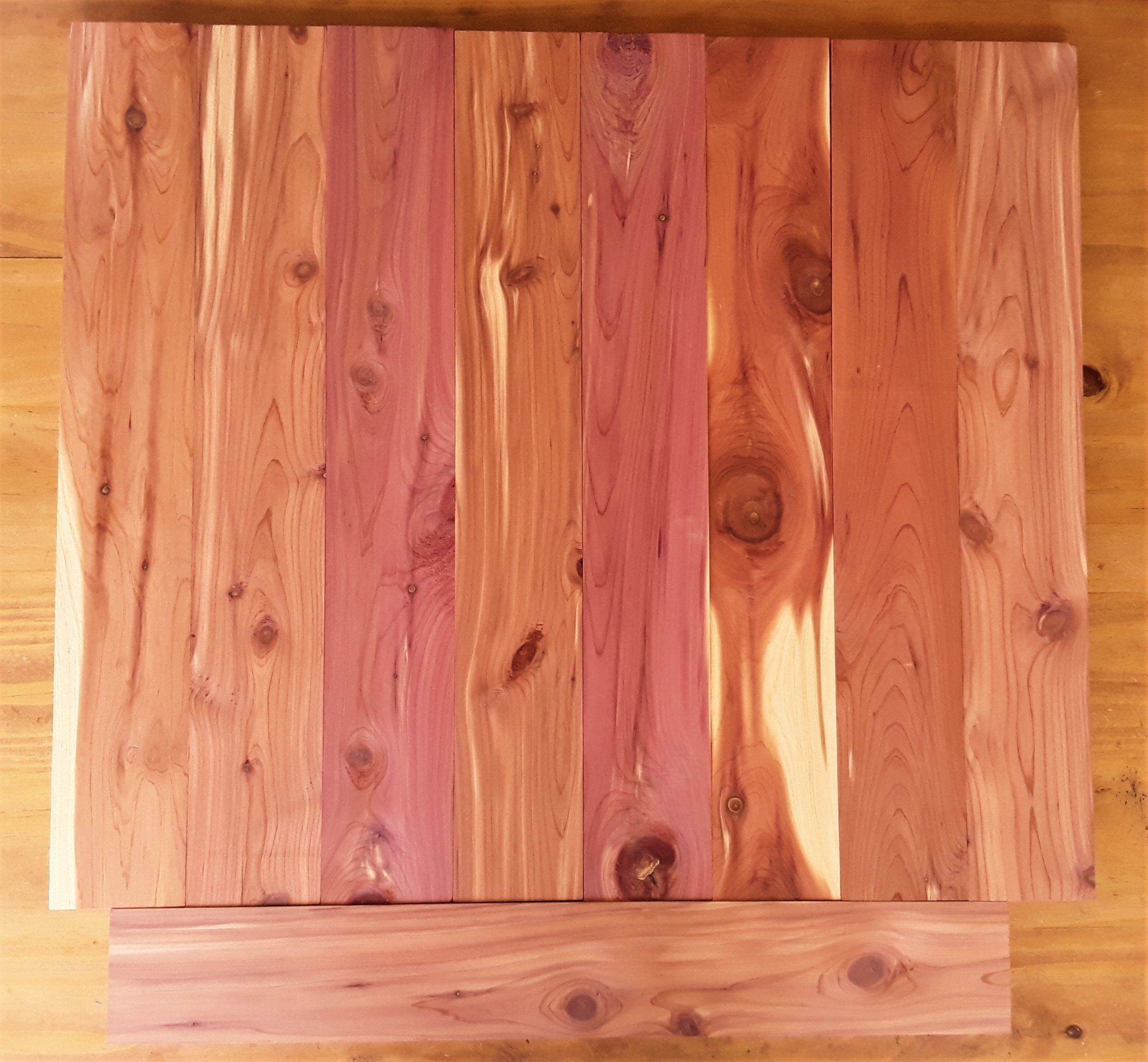 Finished Red Cedar Boards 9 Pieces / 24 Inches FREE US Shipping
