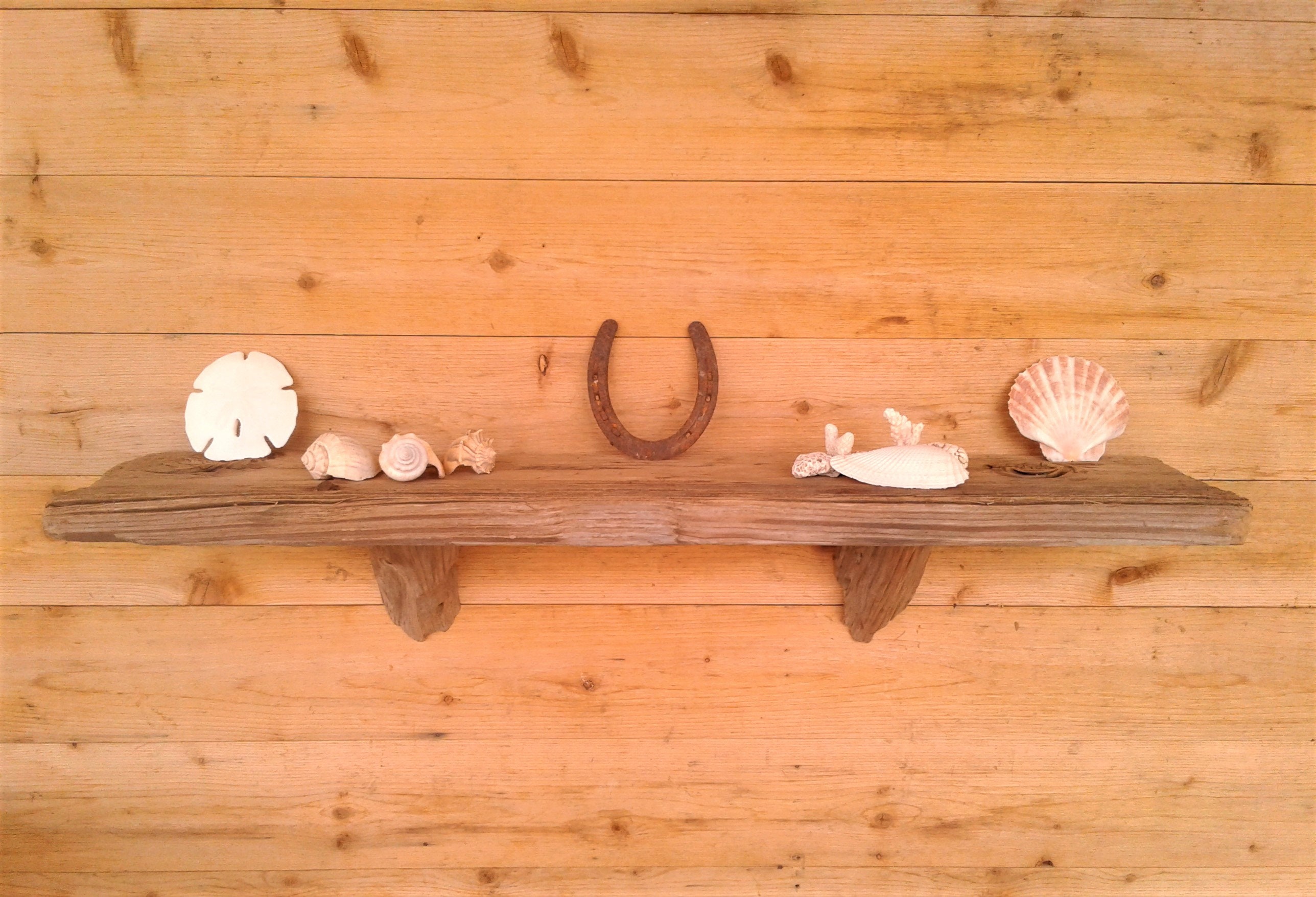 Large Reclaimed Driftwood Shelf