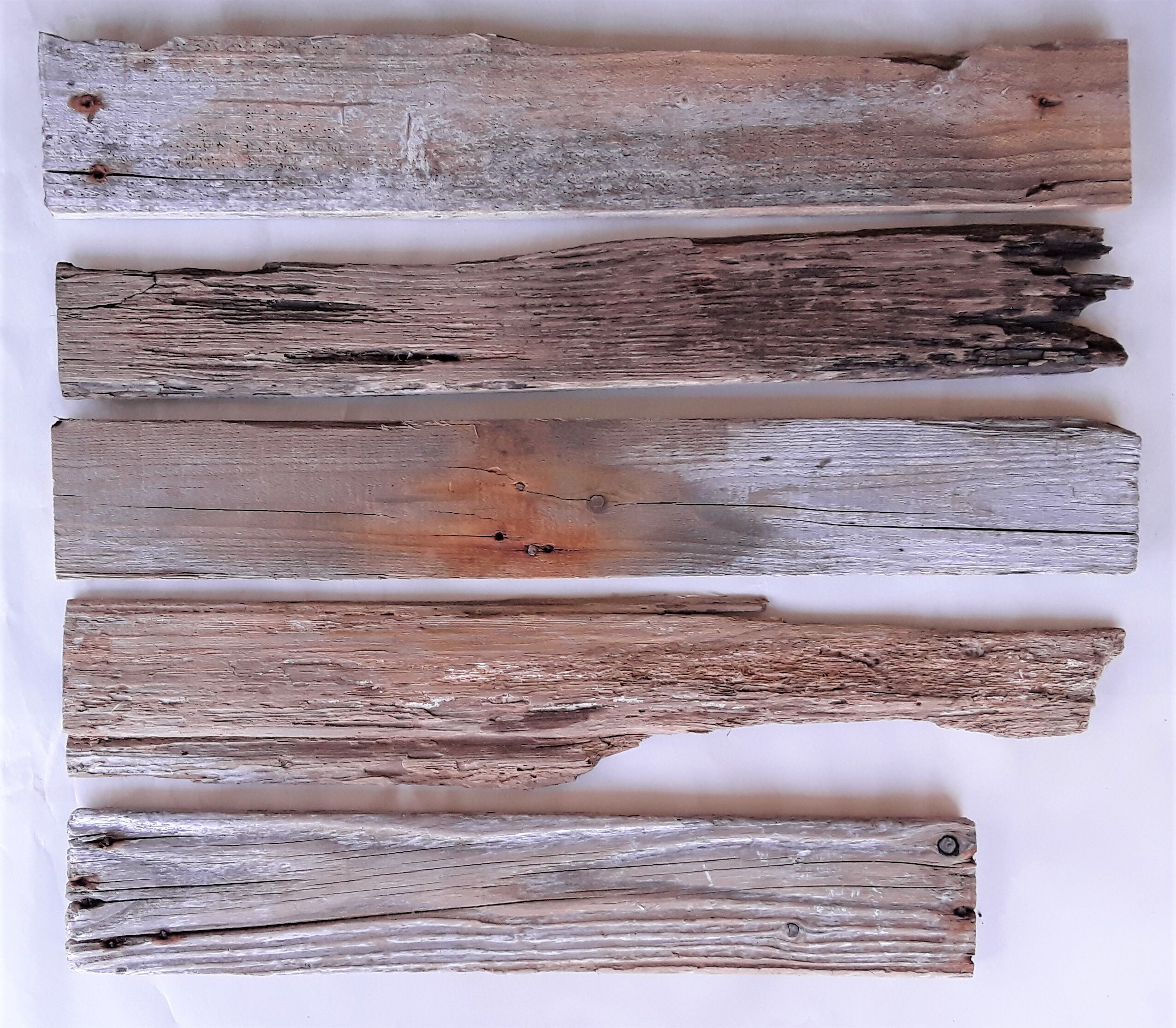 Reclaimed Driftwood Planks, 10 Pieces of Driftwood Lumber, US SHIPPING