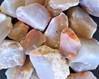Chalcedony Tumbling Rough, Pre-Tumbled Quartz, Multiple Sizes and Options, Free US Shipping