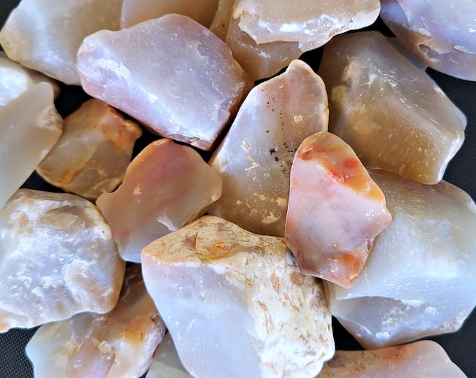 Chalcedony Tumbling Rough, Pre-Tumbled Quartz, Multiple Sizes and Options, Free US Shipping