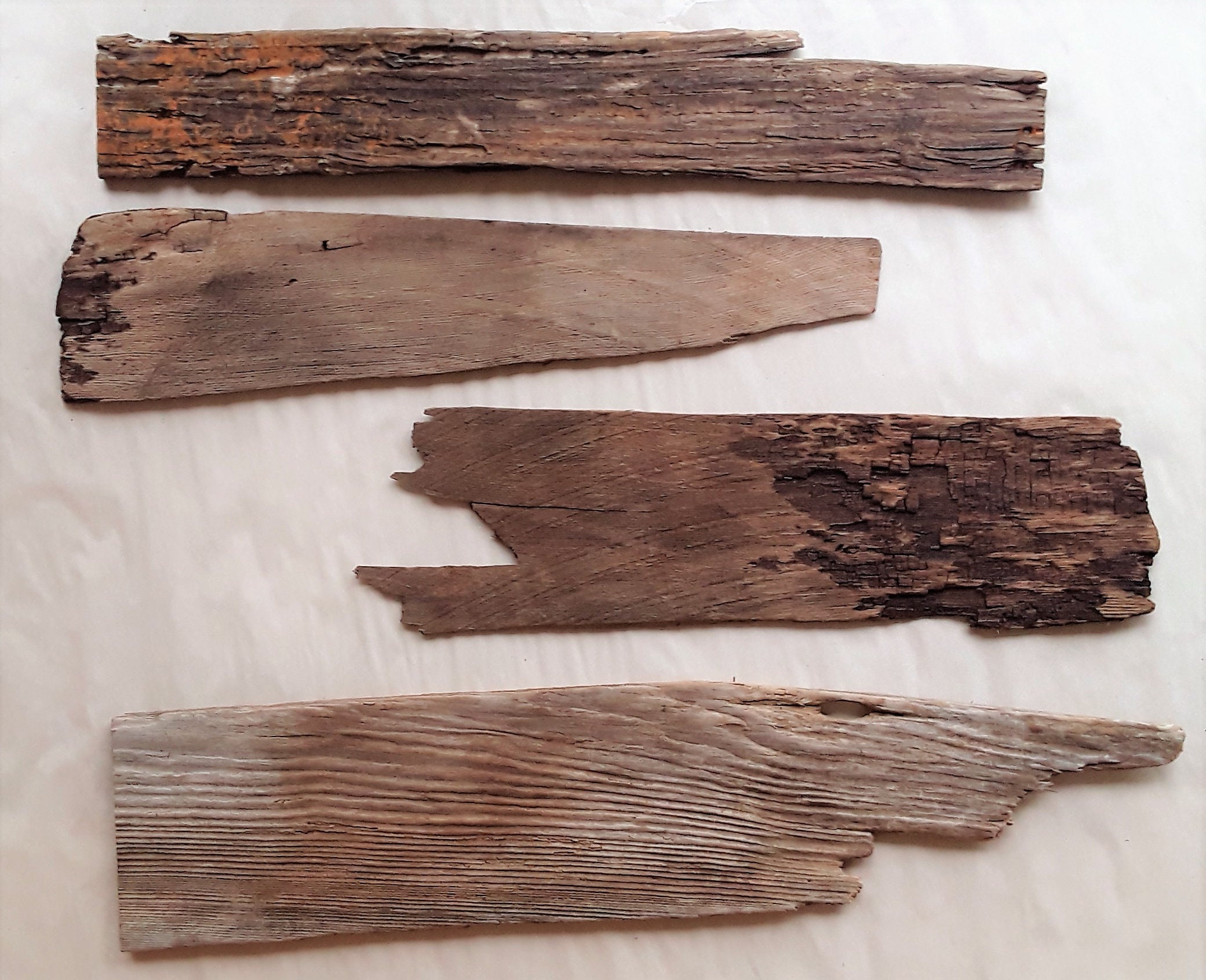 Reclaimed Driftwood Planks, 12 Pieces of Driftwood Lumber, US SHIPPING