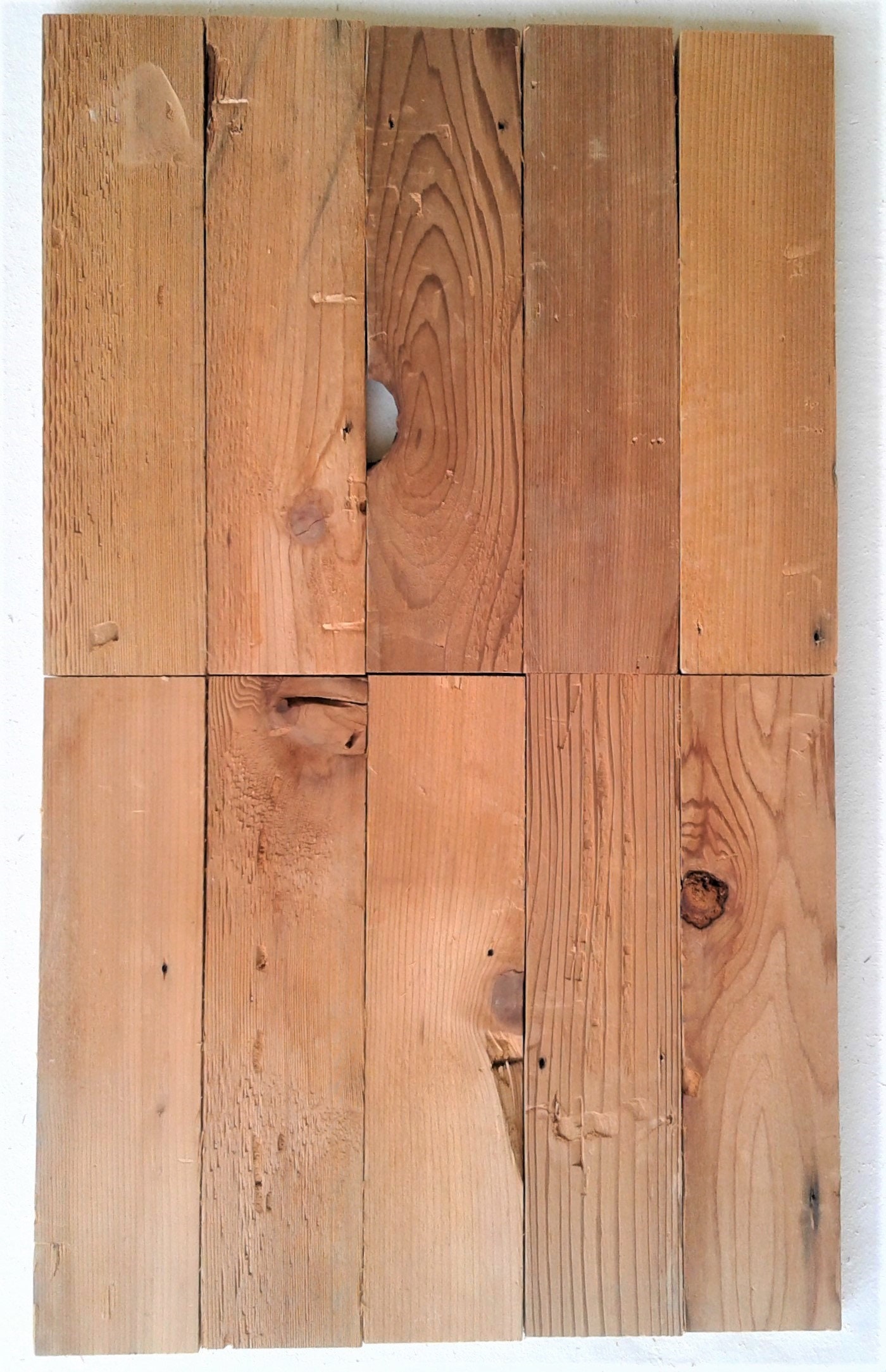 Reclaimed Cedar Planks, 10 Pcs 12 Inches In Length, FREE US SHIPPING