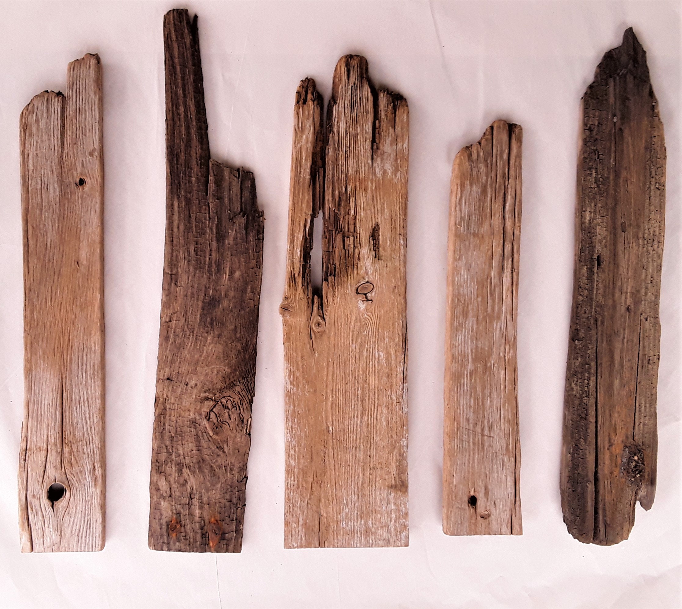 Reclaimed Driftwood Planks, 10 Pieces of Driftwood Lumber, US SHIPPING