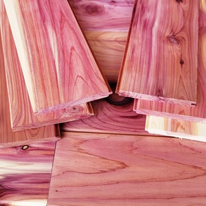 Aromatic Red Cedar Closet Liner, Thin Tongue and Groove Planks - Free US Shipping