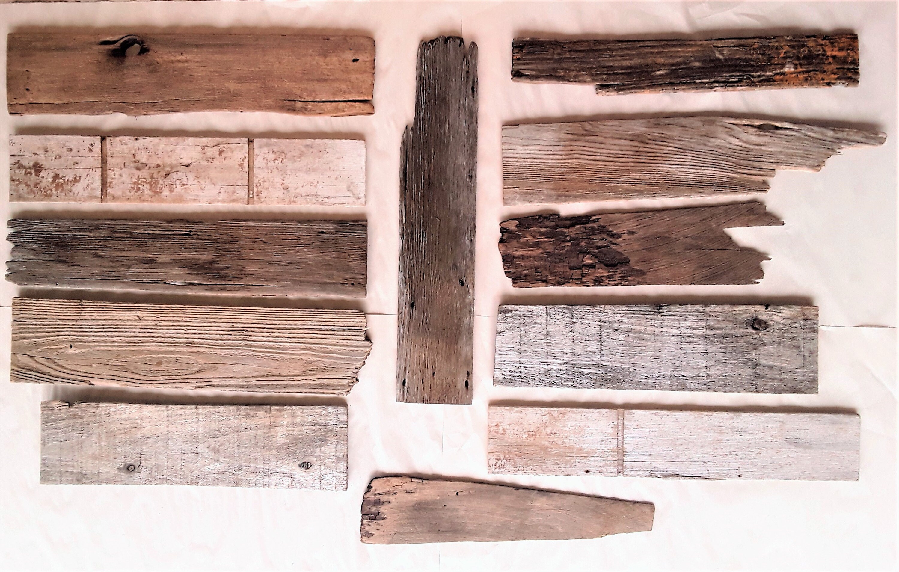 Reclaimed Driftwood Planks, 12 Pieces of Driftwood Lumber, US SHIPPING