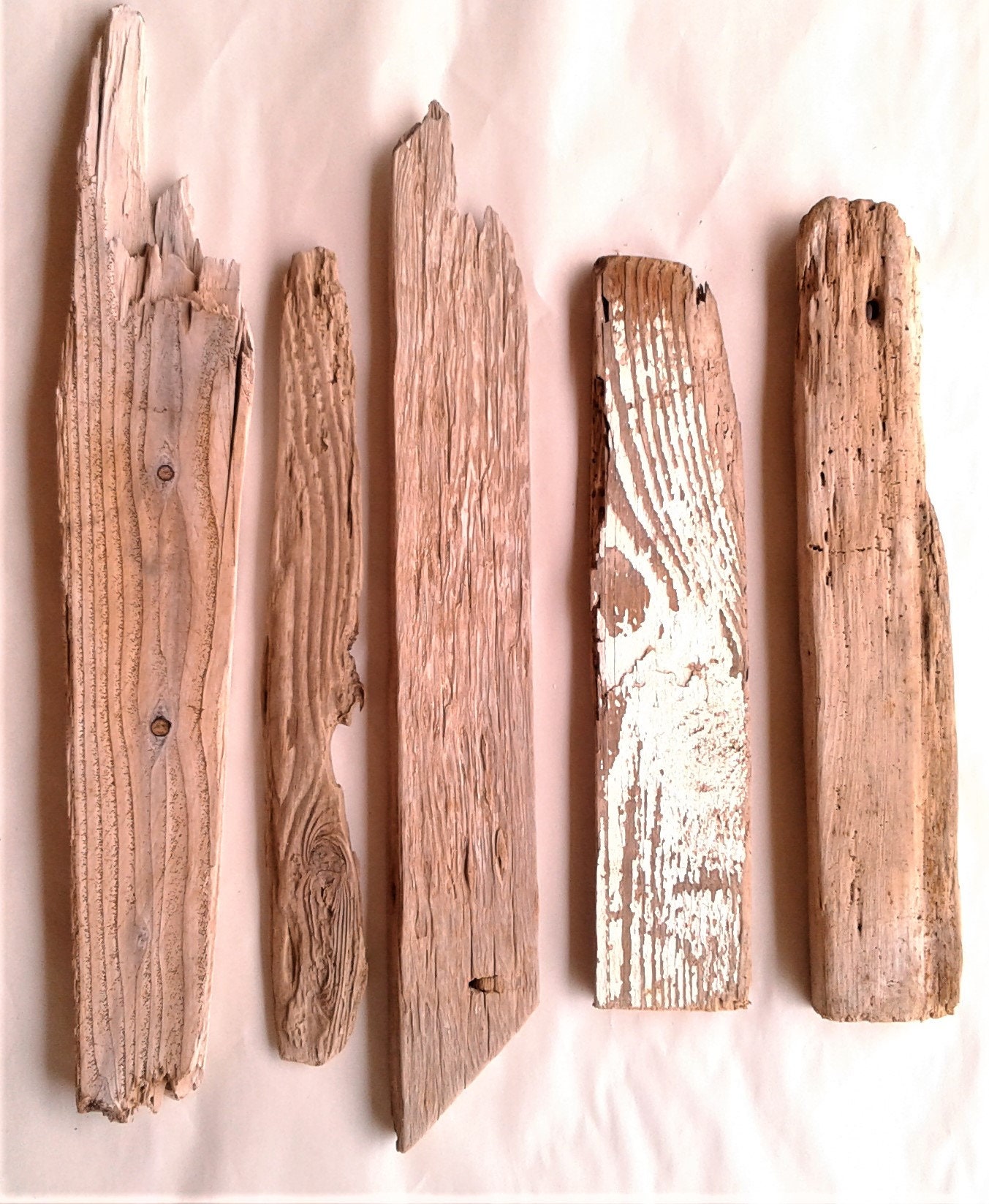 Reclaimed Driftwood Planks, 10 Pieces of Driftwood Lumber, US SHIPPING