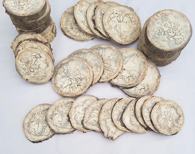 Spalted Wood Slice Sets, 14 To Choose From - Free US Shipping