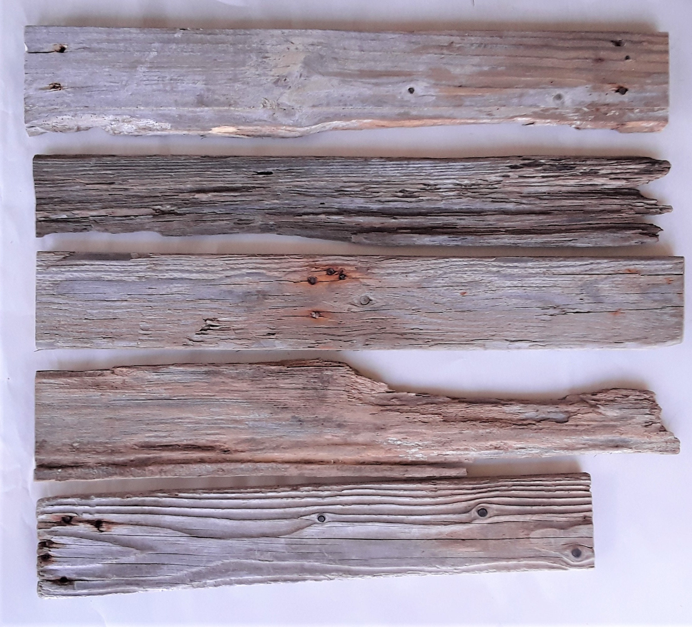 Reclaimed Driftwood Planks, 10 Pieces of Driftwood Lumber, US SHIPPING