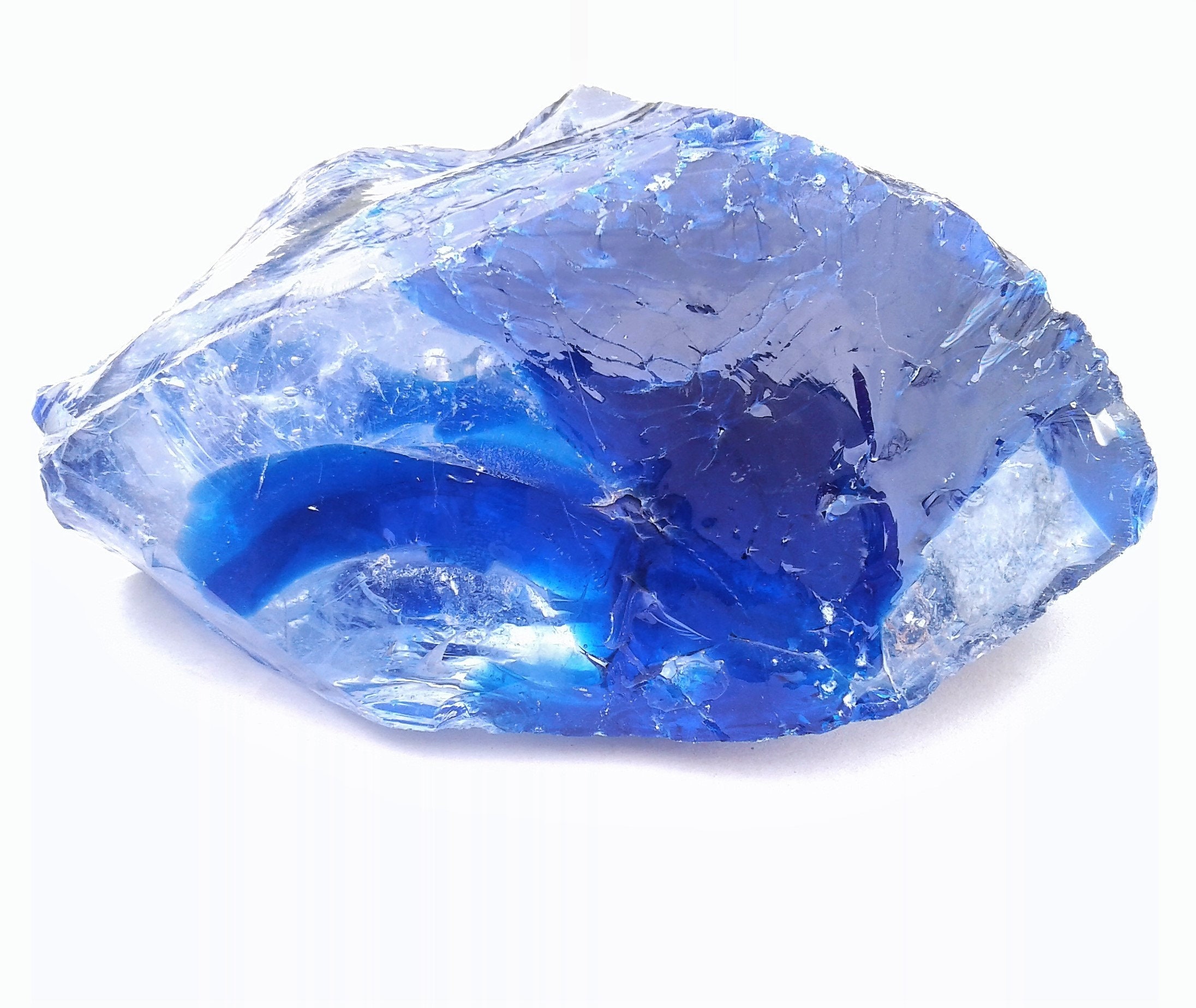 LARGE Cobalt Blue Slag Glass, 5 Pounds