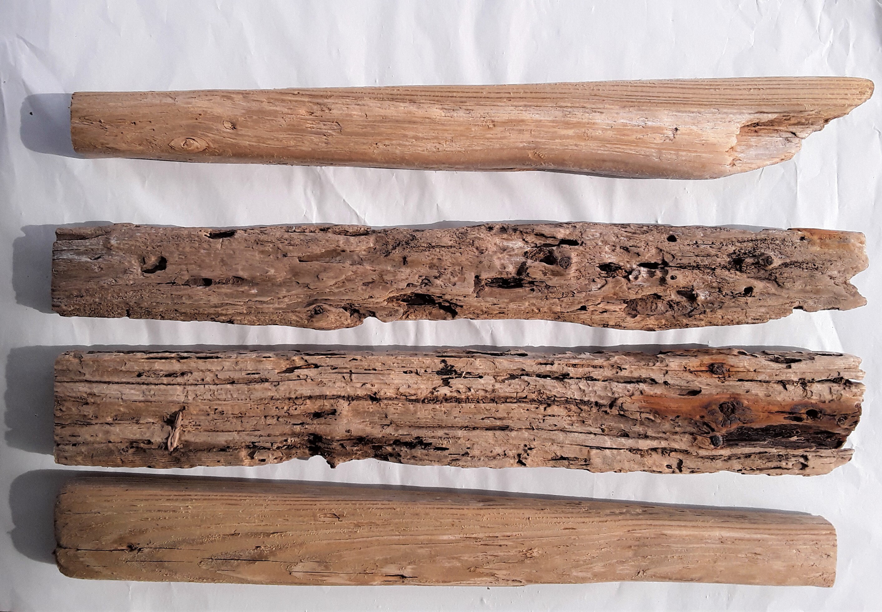 Reclaimed Driftwood Planks, 8 Thick Pieces of Driftwood Lumber, US