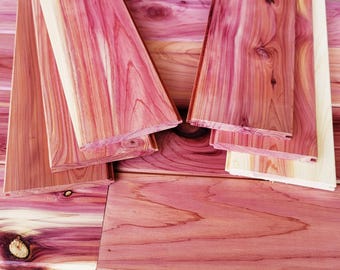 Aromatic Red Cedar Closet Liner, Thin Tongue and Groove Planks - Free US Shipping