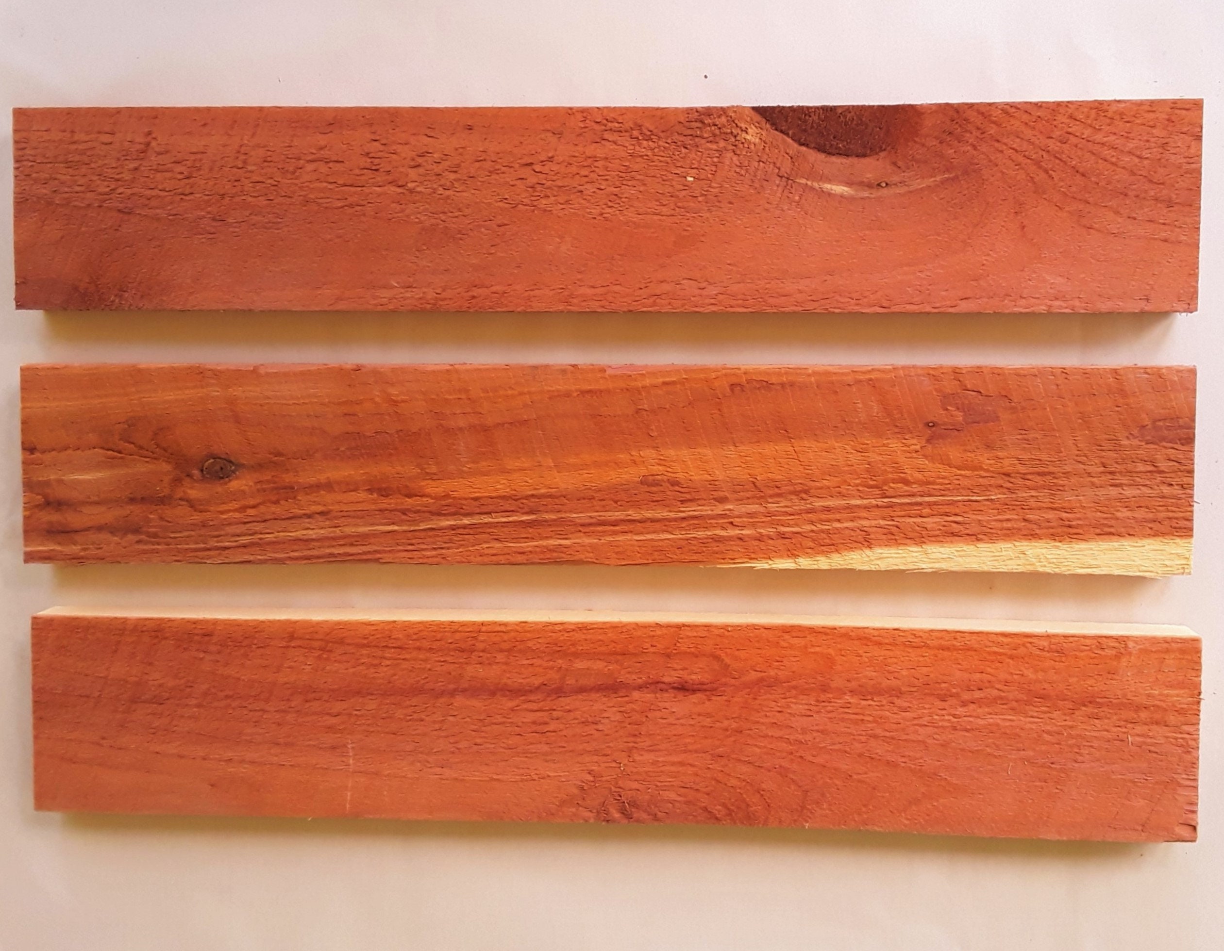 Fresh Red Cedar Boards 6 Rough Cut Planks 24 Inches Free Us Shipping