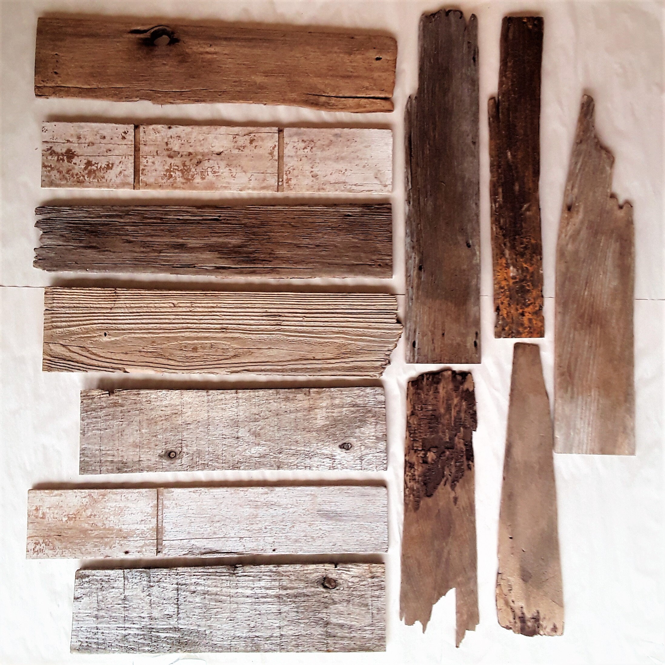Reclaimed Driftwood Planks, 12 Pieces of Driftwood Lumber, US SHIPPING