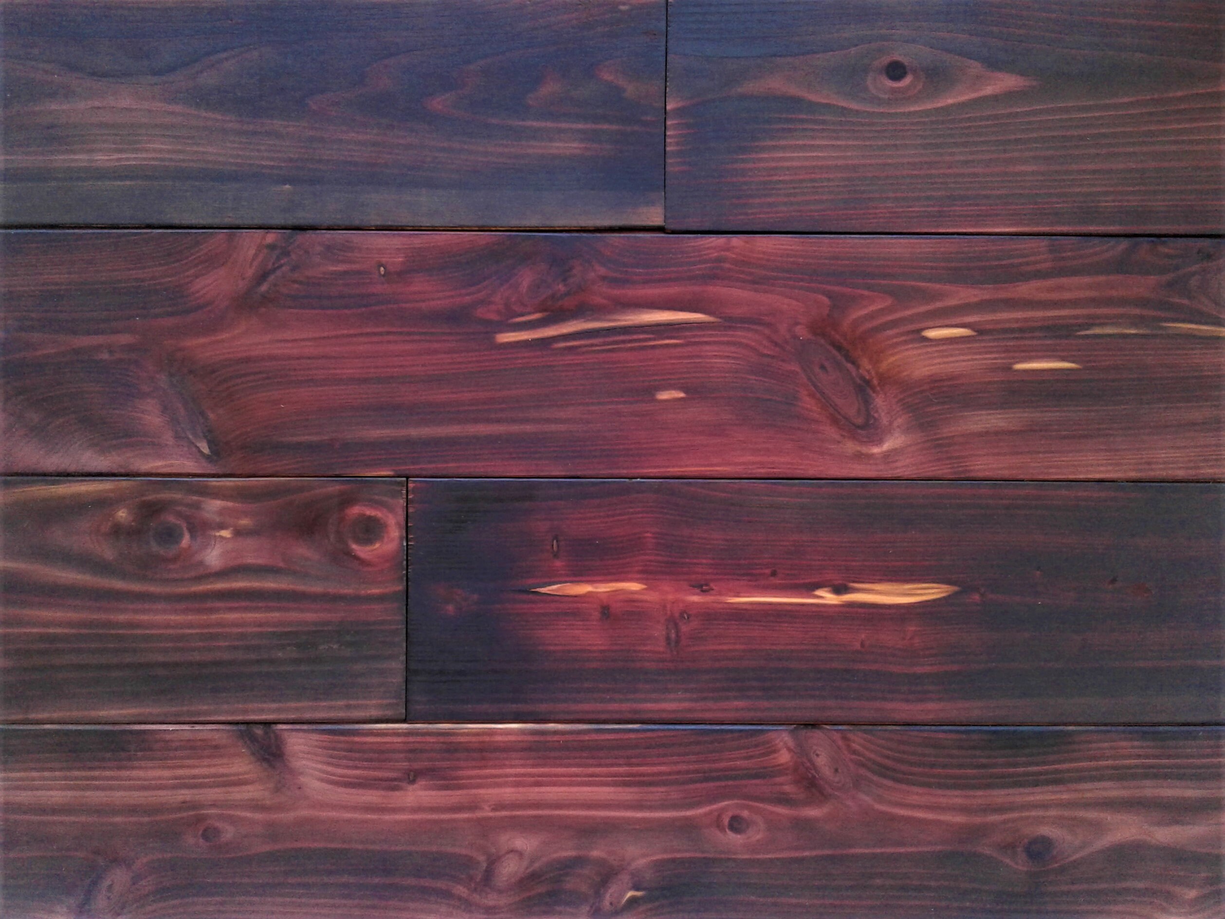 Shou Sugi Ban Aromatic Cedar Planking, Charred Tongue and Groove