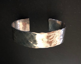 Sterling Silver Hammered Cuff Bracelet