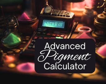 Pigment Calculator - Excel Spreadsheet for DIY Handmade Makeup & Cosmetics - COSMETIC ALCHEMY 3 .xlsx