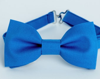 Cobalt blue bow tie, men's wedding bow tie, kids bow tie, boys bow tie, ringbearer bow tie, ringboy, grooms, groomsmen bow tie