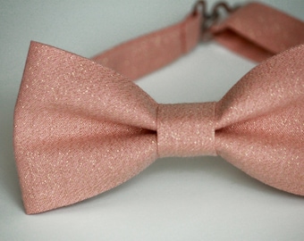 Men/'s Dusty Rose Tie Rose Gold Wedding Mauve Rose Bowtie Rose Gold Traditional Self-Tie or Pre-Tied Style Rose Gold Bow Tie