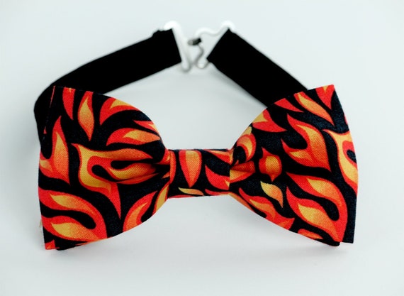 Fire Flames Pre-Tied Adjustable Cotton Bow TieMen/'s or Boys Bow Tie