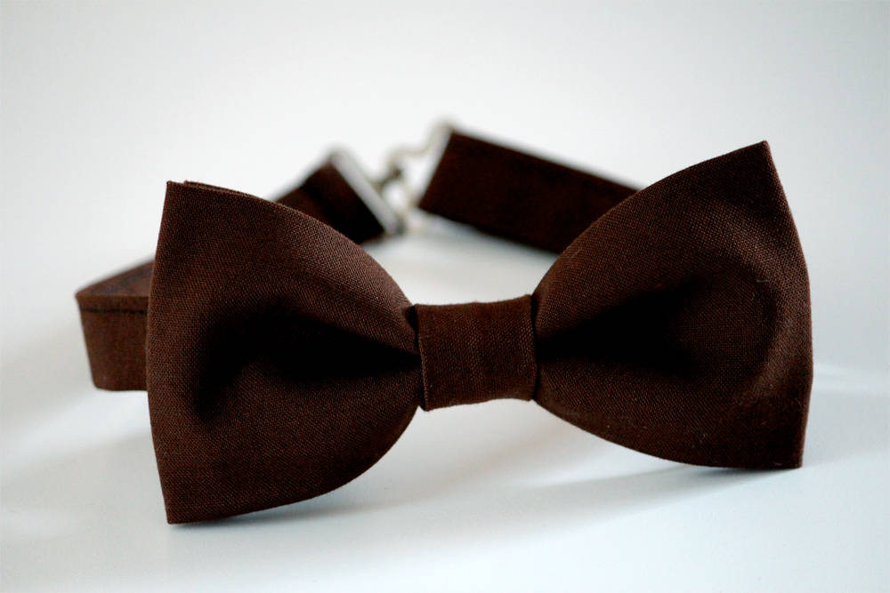 mens brown bow ties
