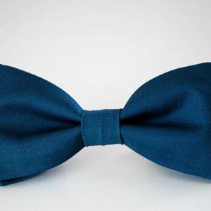 Sea Blue Men's Bow Tie Prussian Bow Tie Wedding Bow Tie - Etsy