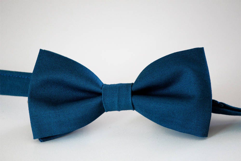 Sea Blue Men's Bow Tie Prussian Bow Tie Wedding Bow Tie - Etsy