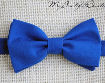 Royal blue bow tie, bow tie for men, boys bow ties, wedding bowtie, groom boy tie, blue bowtie, boy bow tie