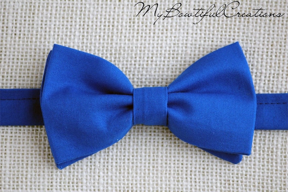 Royal Blue Bow Tie Bow Tie for Men Boys Bow Ties Wedding | Etsy