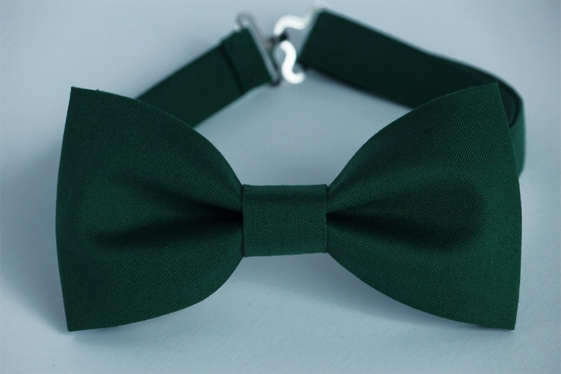 Hunter Green Bow Tie Mens Bow Tie Wedding Bow Tie Groom Bow Etsy