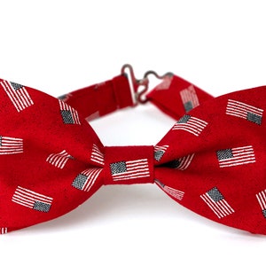 American Flag bow tie, Patriotic bowtie for men and boys, Independence Day bow tie, 4th of July bow tie, USA flag bow tie