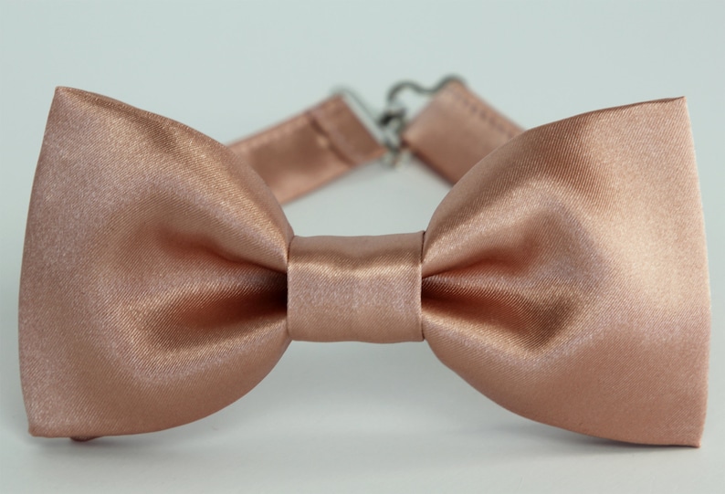mens rose gold bow tie and suspenders