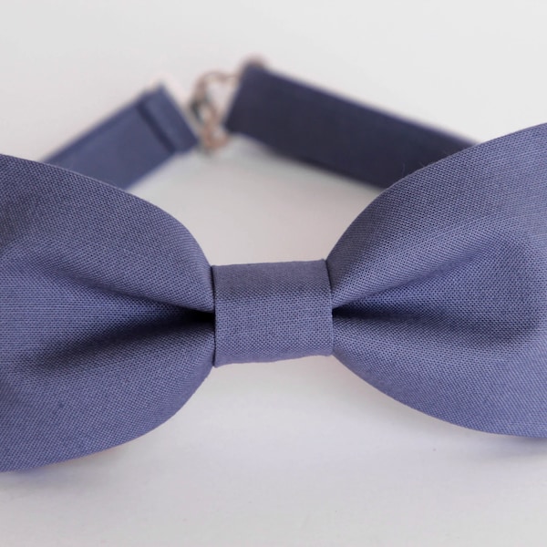 Slate blue bow tie, dusty blue wedding bow tie, grooms, ring boy, ring bearer slate blue bow tie, mens slate bow tie, prom bow tie