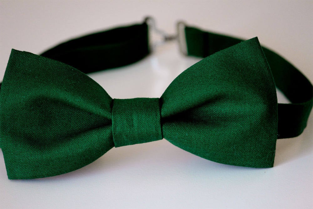 Green Bow Tie Emerald Green Bow Tie Mens Bow Tie Boys Bow Etsy