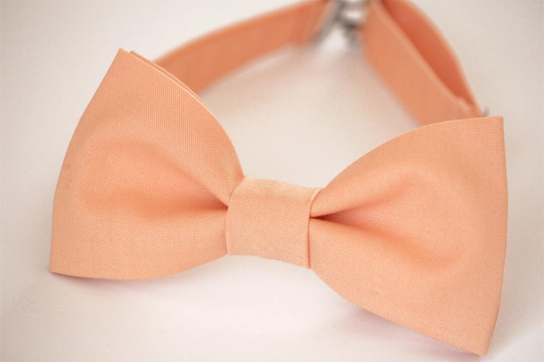 Peach Bow Tie, Mens Bow Tie, Kids Bow Tie, Groomsmen Bow Tie, Boys Bow