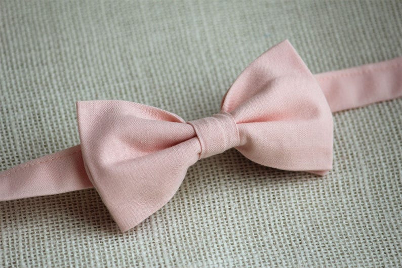 Blush Pink Bow Tie Boys Bow Ties Men's Bow Tie Blush | Etsy