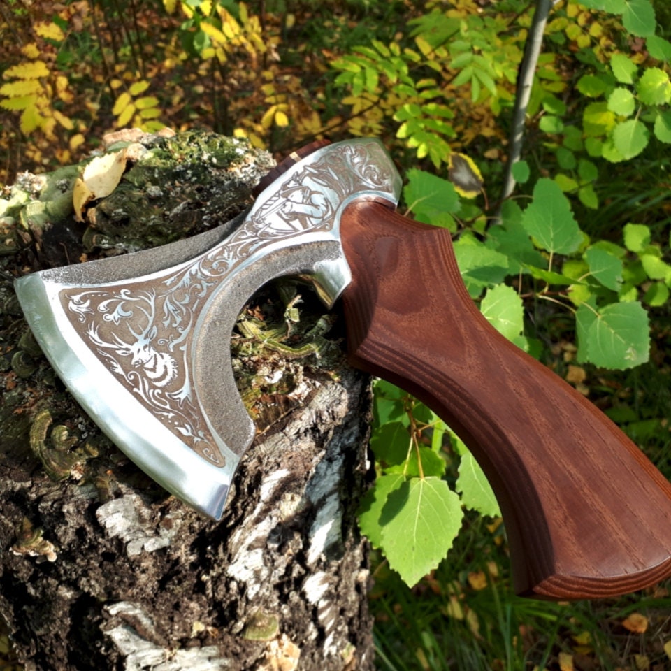 Small Camping Hatchet Axe Deer Hunting Gift for him Custom Etsy