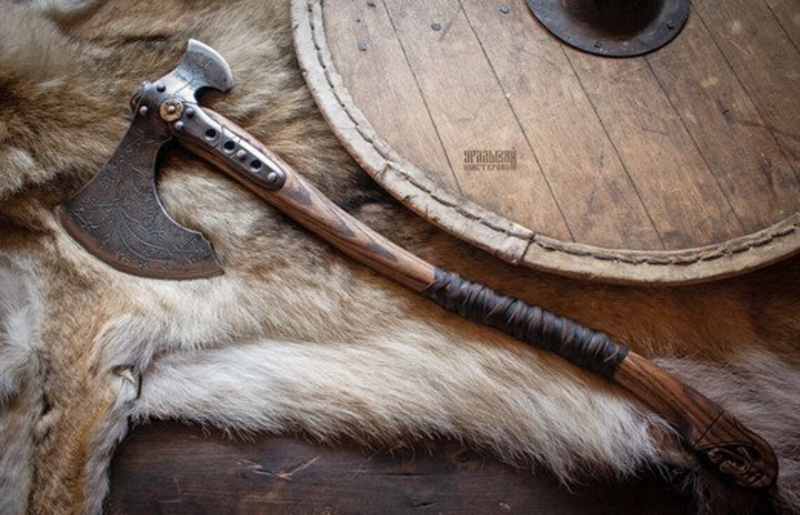 Axe. Leviathan. Mythology. A great gift for a Etsy