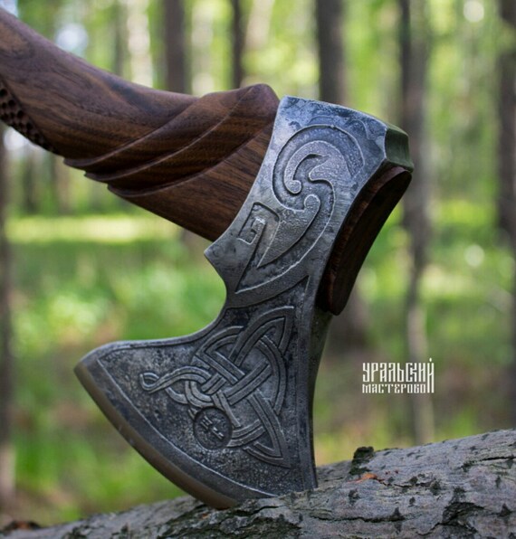 Celtic axe Vikings. easy hike axe Celtic style. Etsy