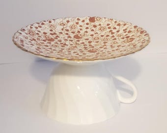 Portavelas o jabonera floral