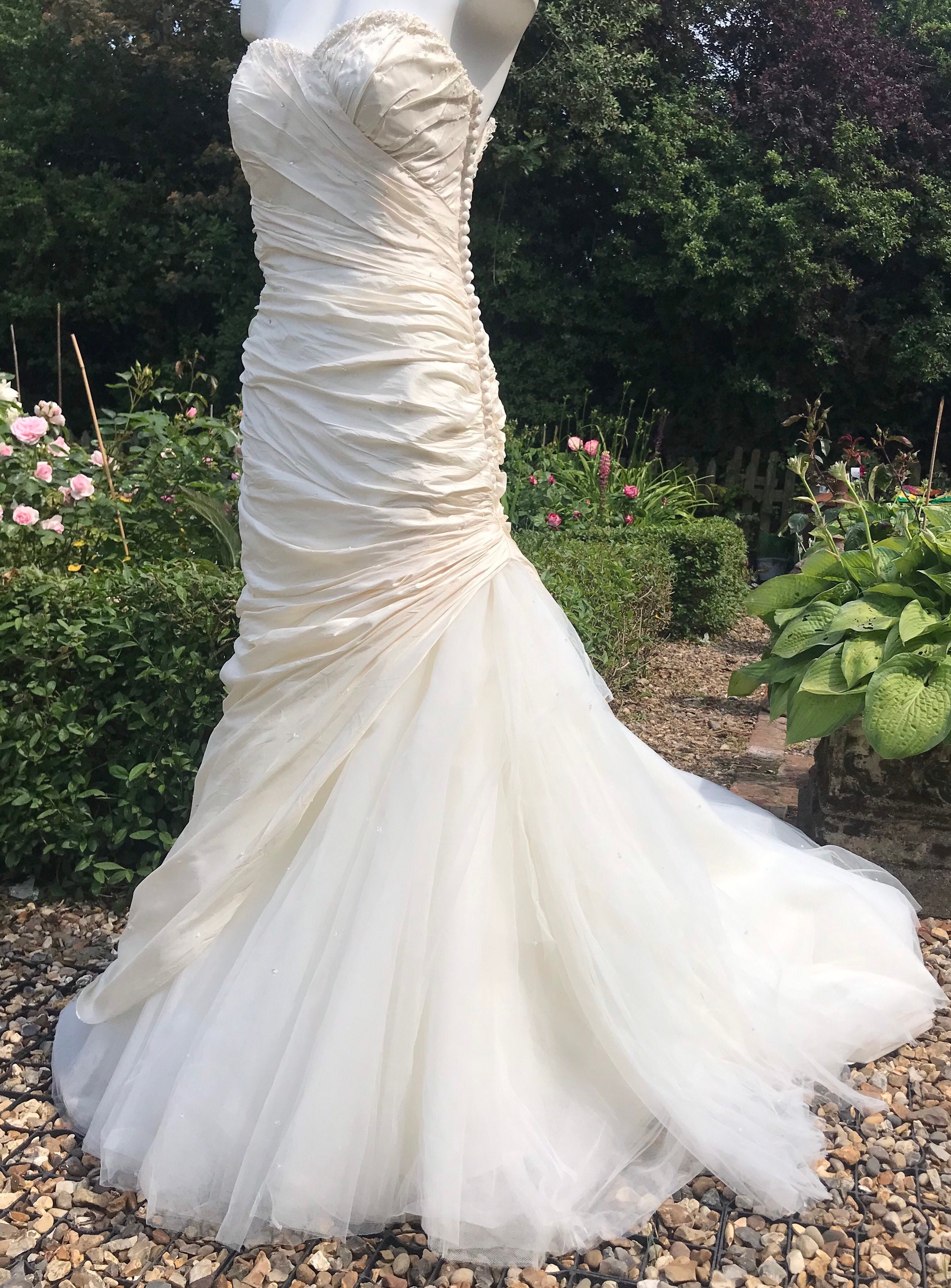Preloved silk Ian Stuart bridal dress